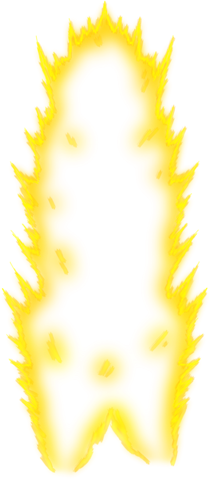 Super Saiyan Aura Illustration PNG Image