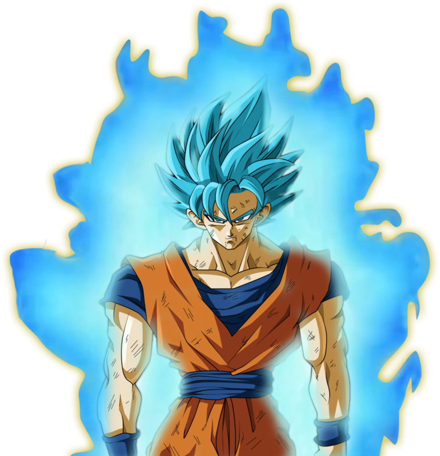 Super Saiyan Blue Aura PNG Image