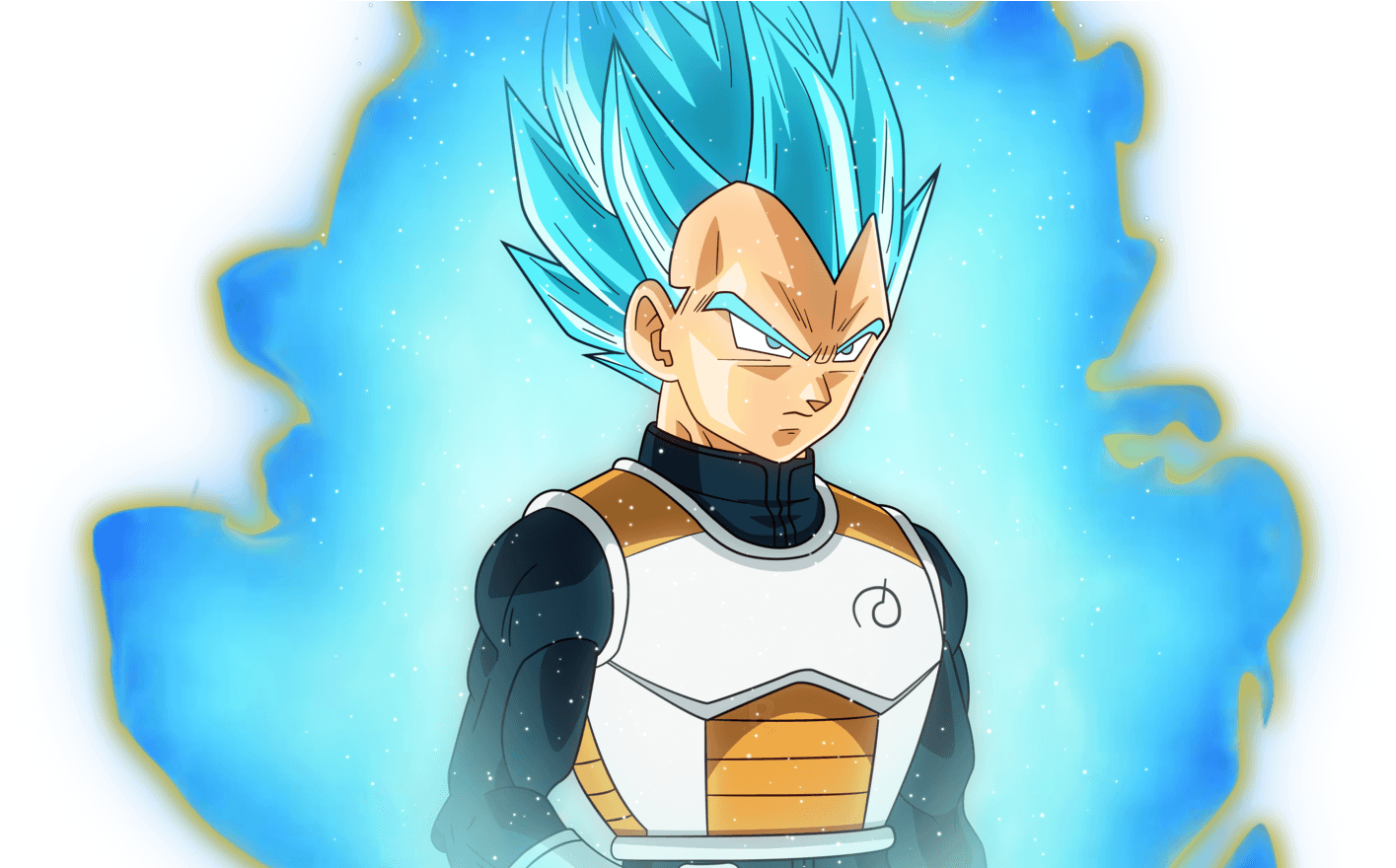 Super Saiyan Blue Aura Character PNG Image