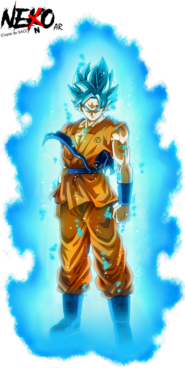 Super Saiyan Blue Aura Character Artwork.png PNG Image