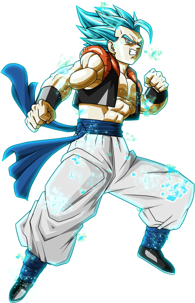 Super Saiyan Blue Aura Character PNG Image