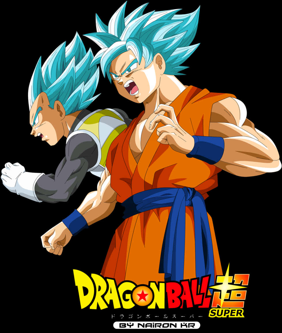 Super Saiyan Blue Gokuand Vegeta Dragon Ball Super PNG Image