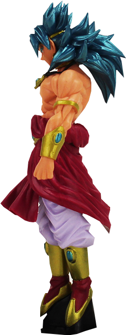 Super Saiyan Broly Figure Side View PNG Image