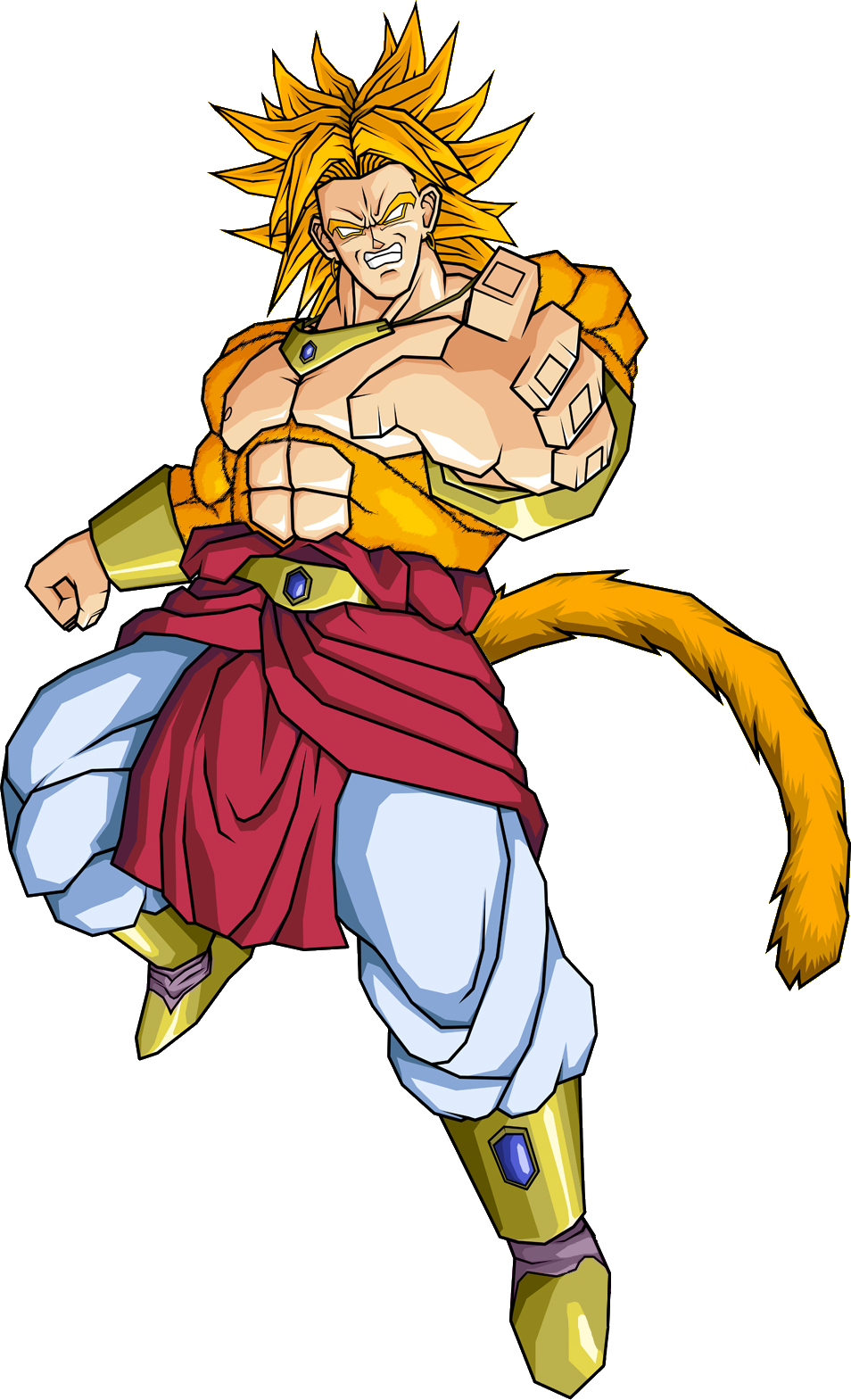 Super Saiyan Broly Power Up.png PNG Image