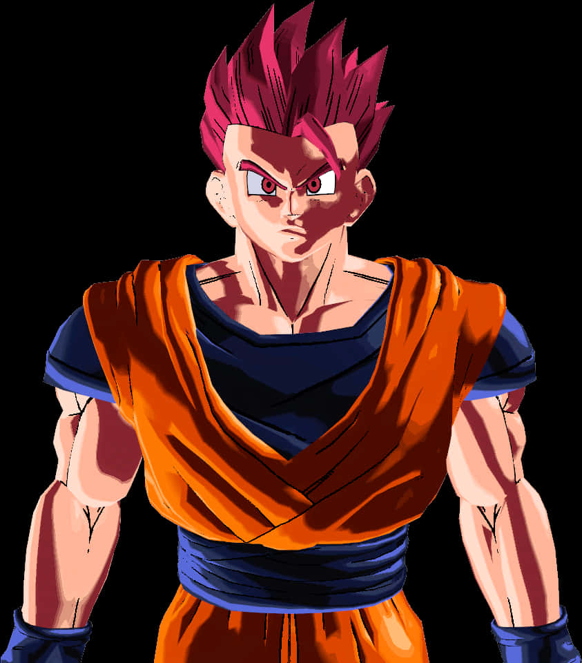 Super Saiyan Gohan Intense Stance PNG Image