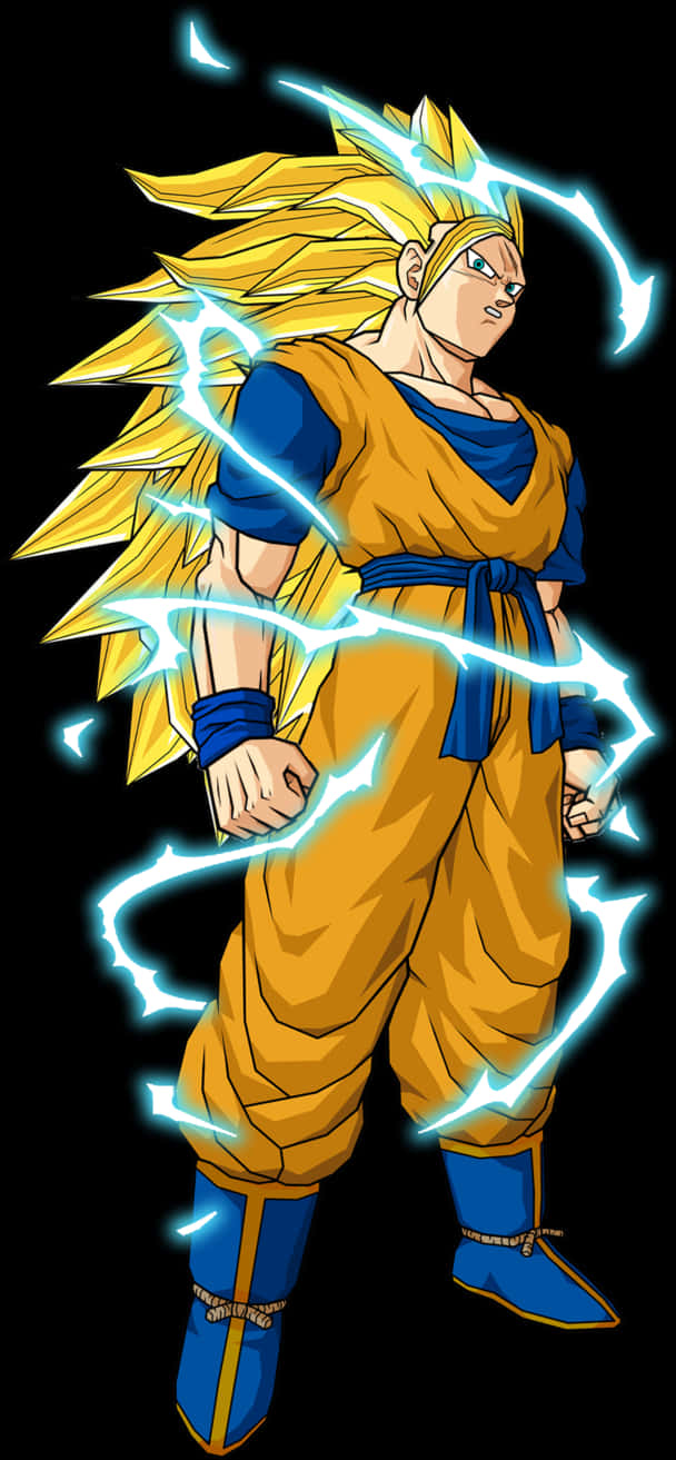 Super Saiyan Gohan Power Up PNG Image