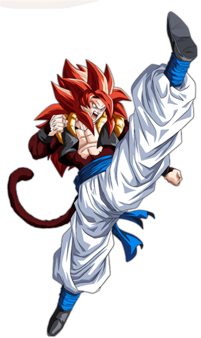 Super Saiyan Goku Action Pose PNG Image