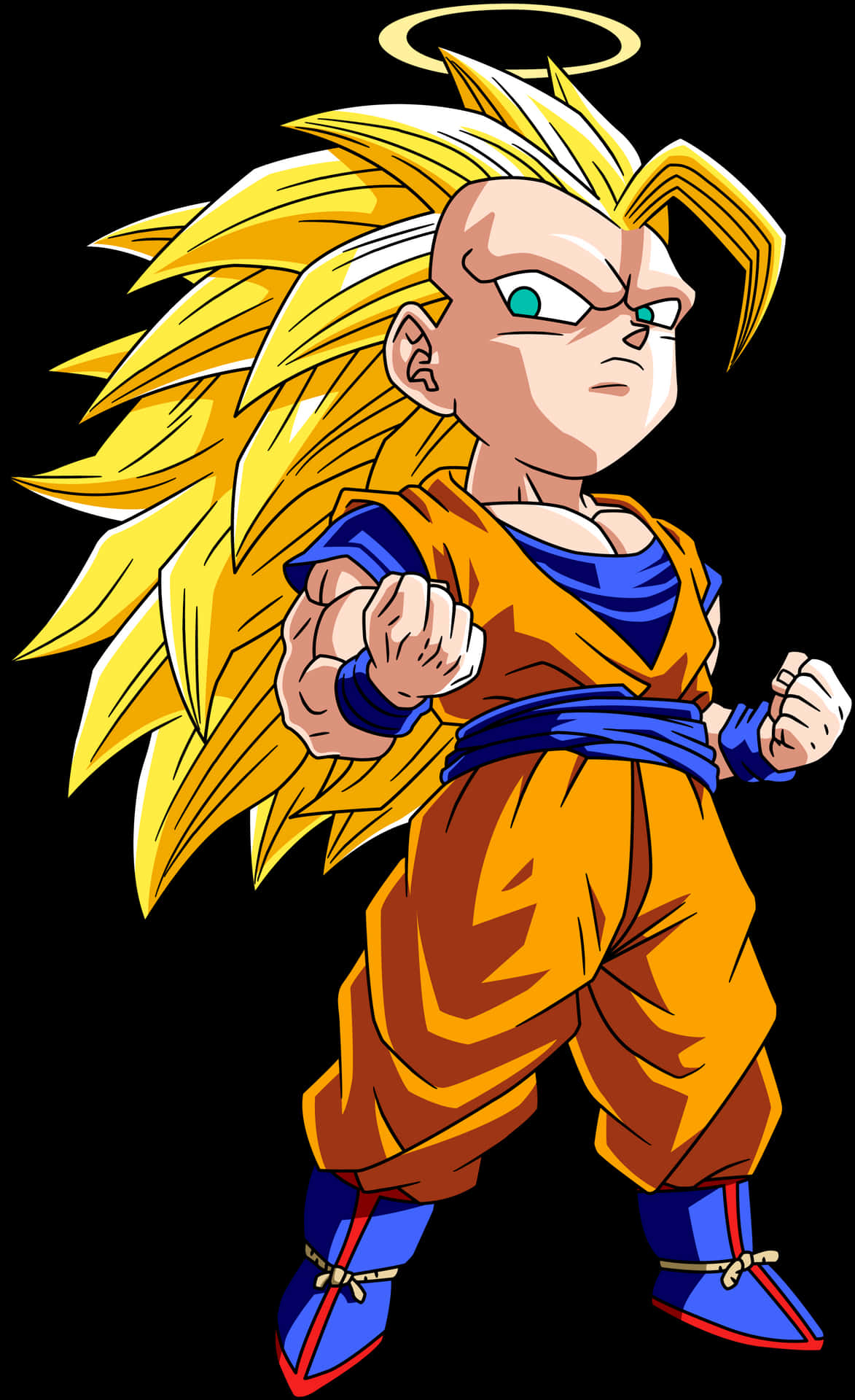 Super Saiyan Goku Illustration PNG Image