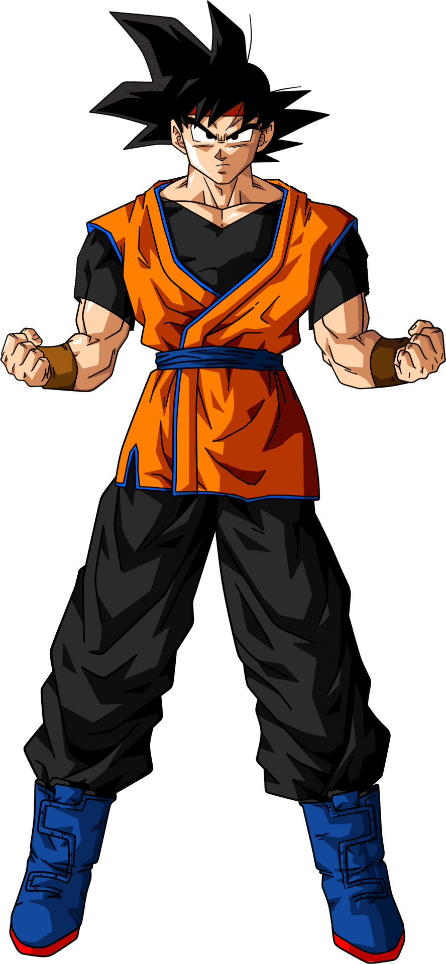 Super Saiyan Goku Readyfor Battle PNG Image