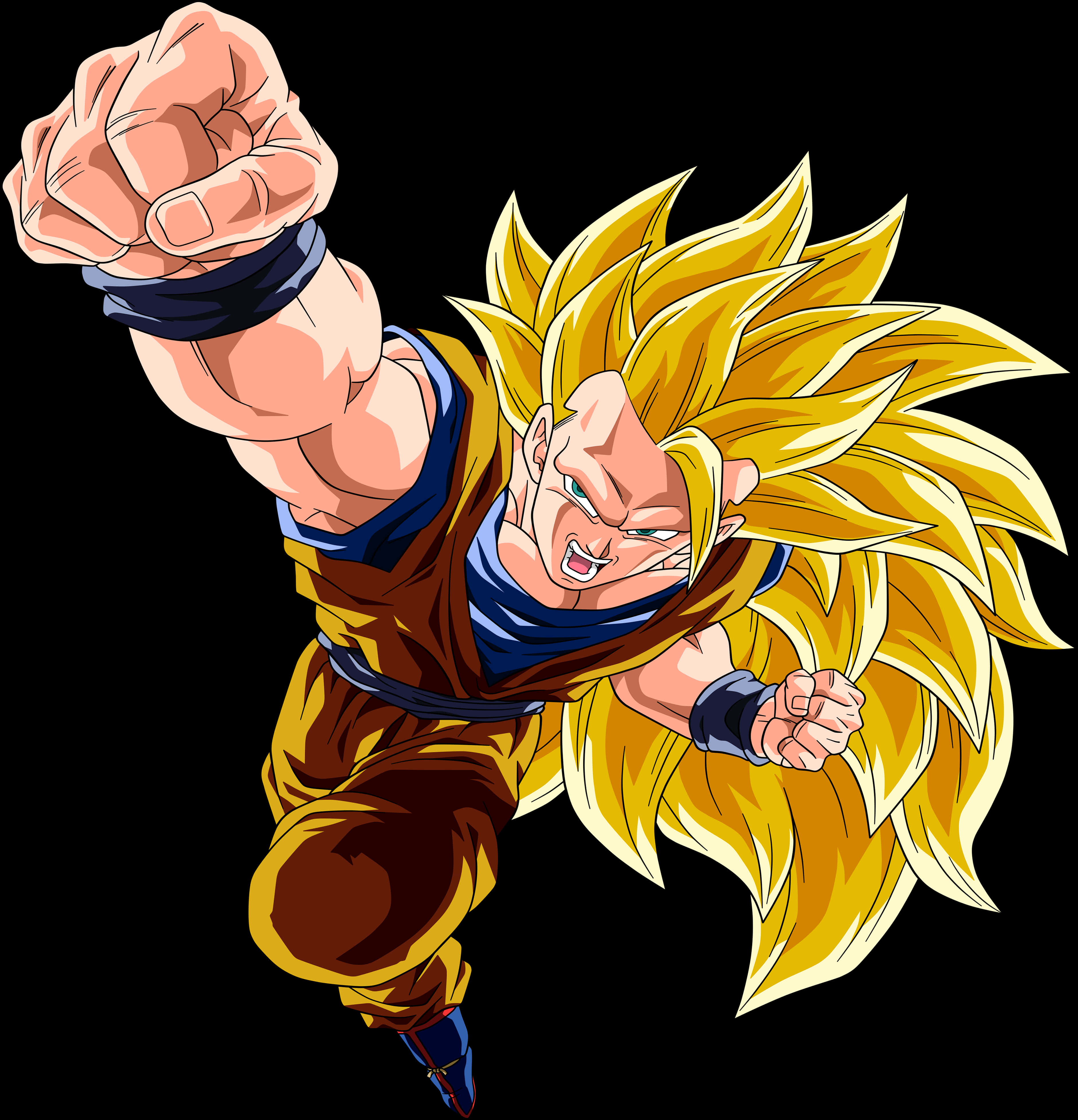 Super Saiyan Power Punch PNG Image