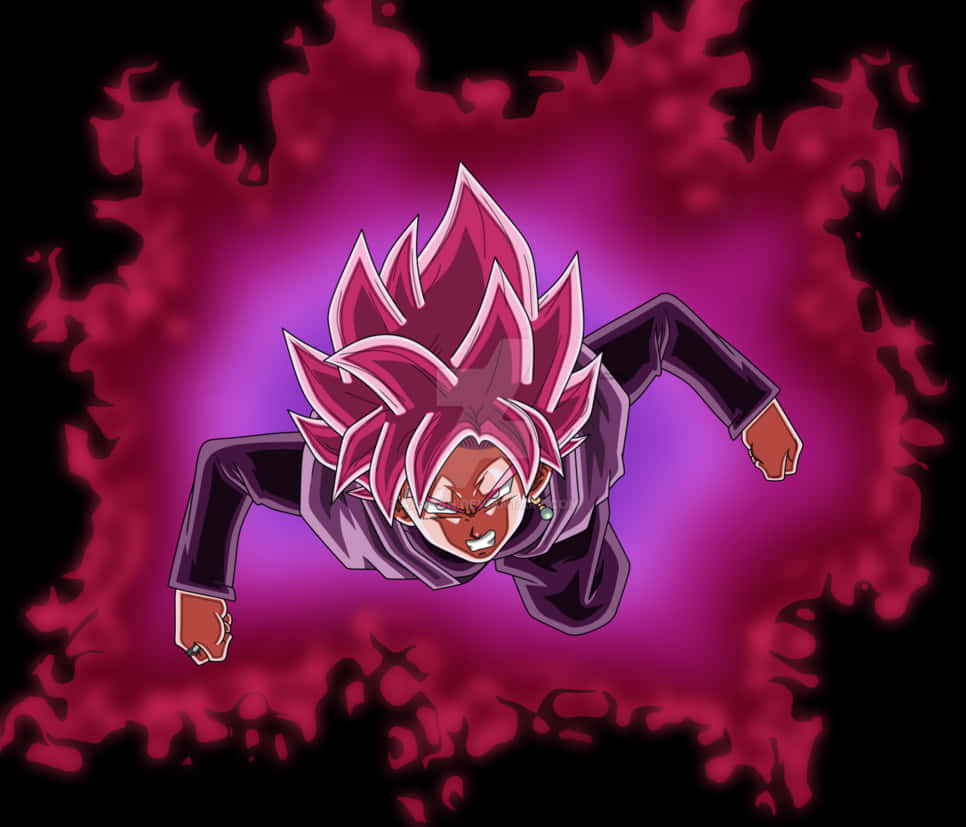 Super Saiyan Rose Goku Black Dominance PNG Image