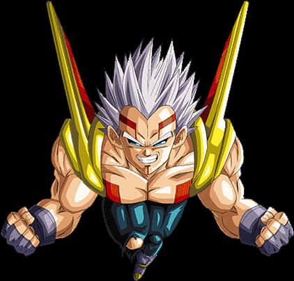 Super Saiyan Vegeta Flying Attack PNG Image