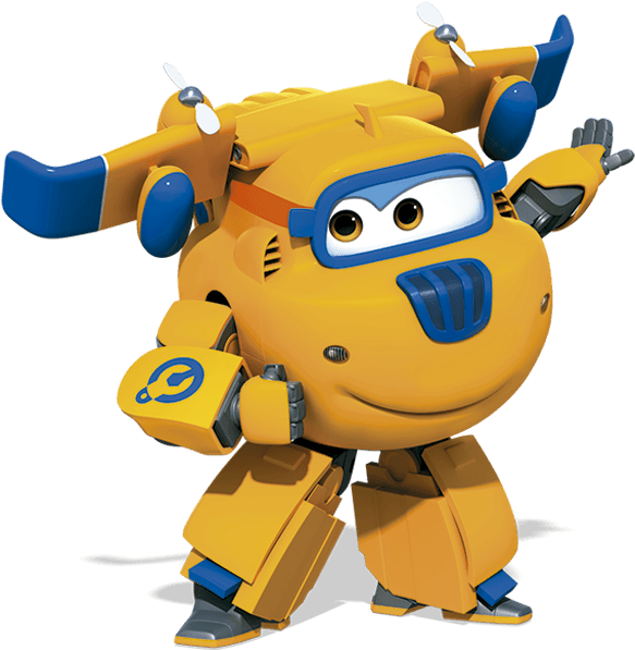 Super Wings Donnie Character Render PNG Image