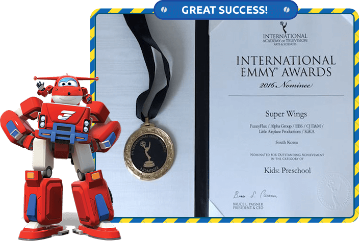 Super Wings Emmy Nomination2016 PNG Image