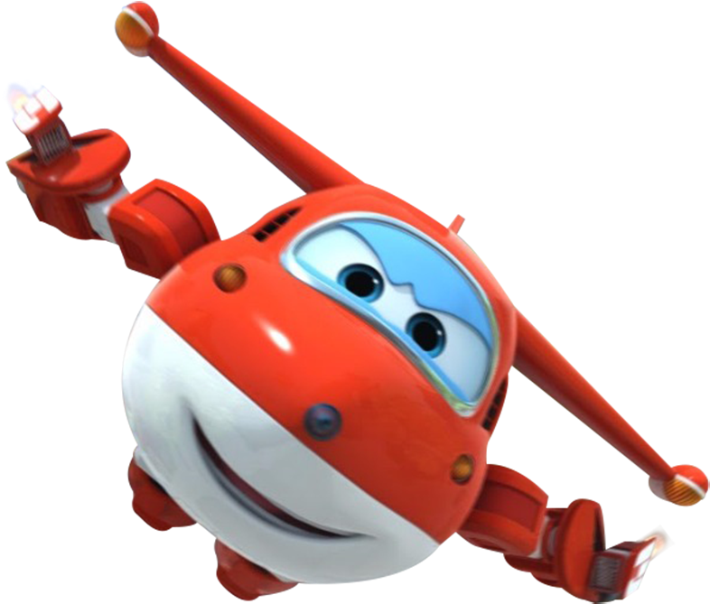 Super Wings Jett Character PNG Image