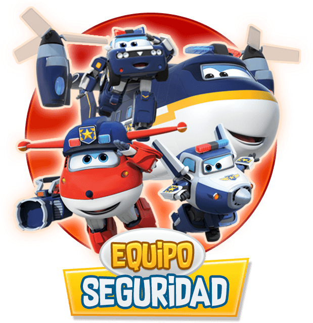 Super Wings Security Team PNG Image