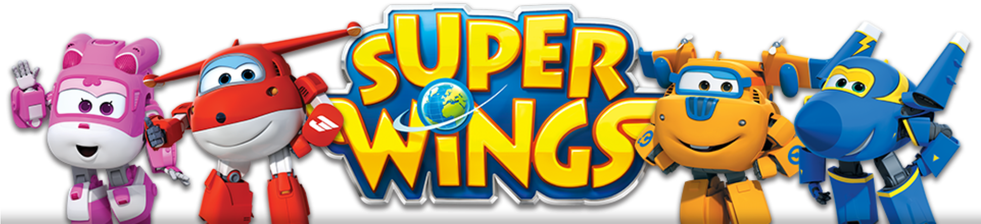 Super Wings Team Banner PNG Image