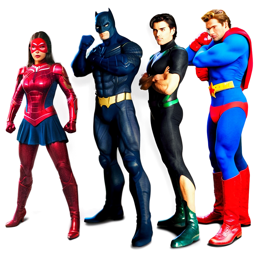 Superhero Team-up Png 05062024 PNG Image