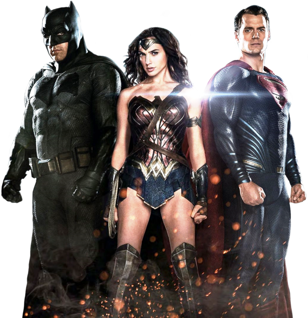 Superhero_ Trio_ D C_ Universe PNG Image