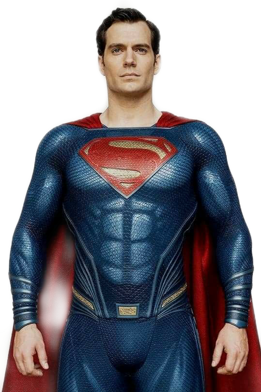 Superheroin Blueand Red Costume PNG Image