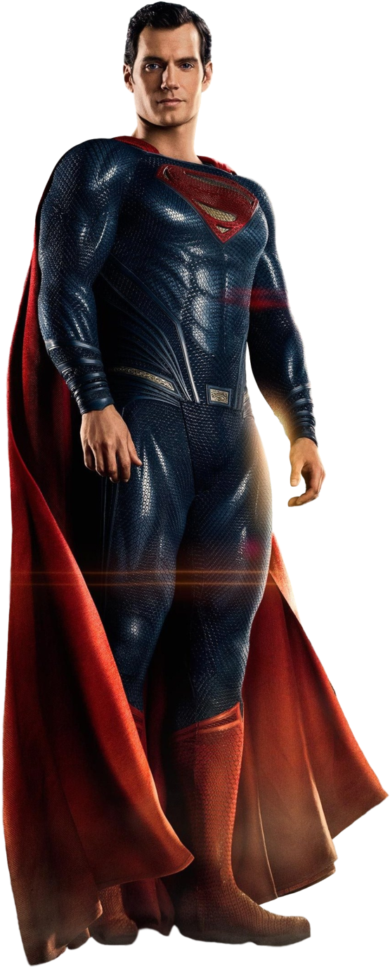 Superheroin Blueand Red Costume PNG Image