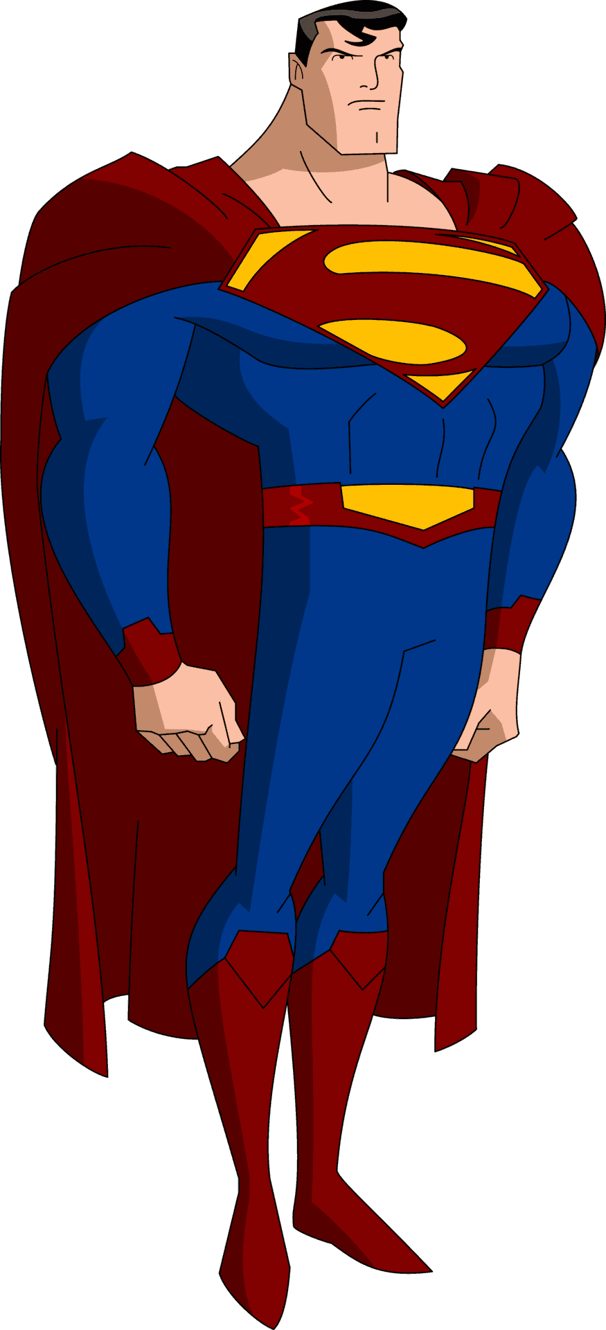 Superman Animated Stance.png PNG Image