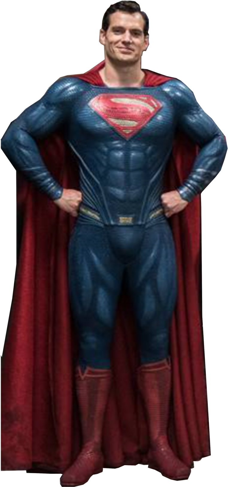 Superman Costume Pose PNG Image