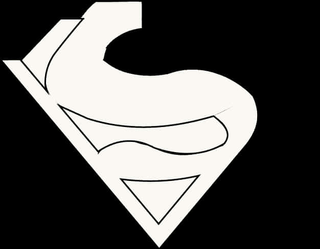 Superman Logo Outline PNG Image