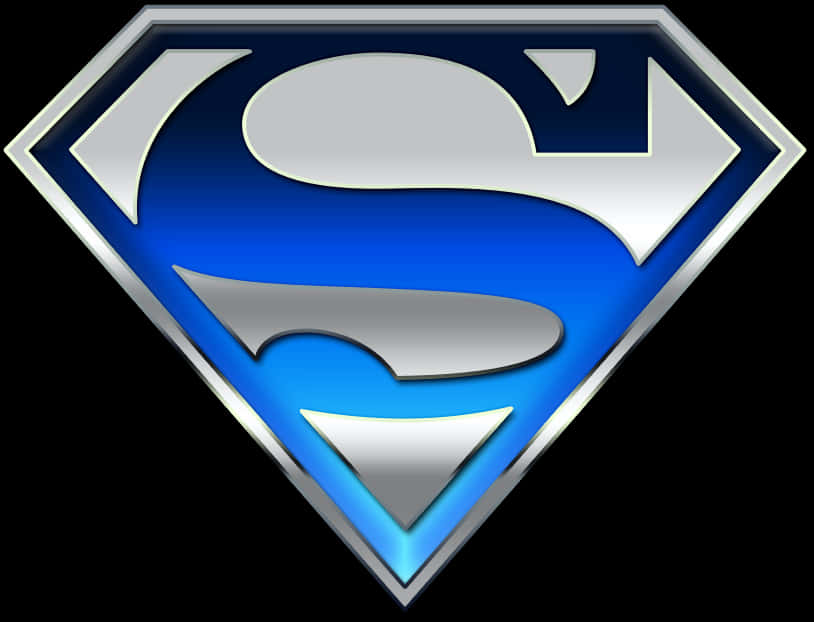 Superman Logo3 D Rendering PNG Image