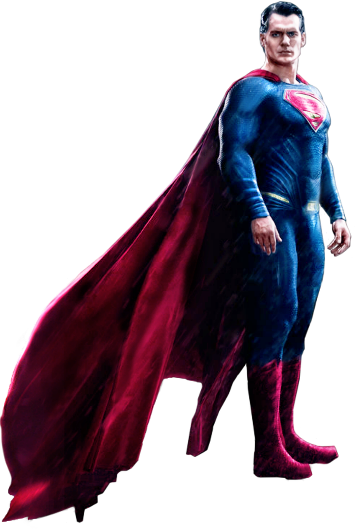 Superman Standing Pose PNG Image