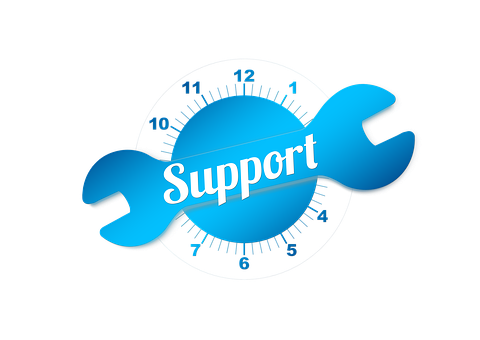 Support Wrench Clock Graphic PNG Image