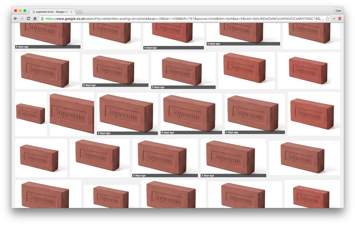 Supreme Branded Bricks Search Results PNG Image