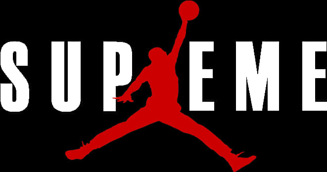 Supreme Jordan Logo Mashup PNG Image