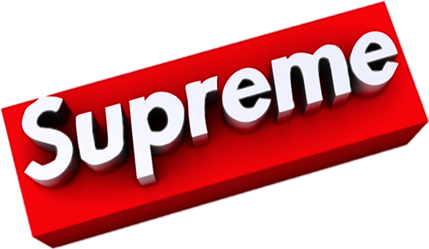 Supreme Logo3 D Rendering PNG Image