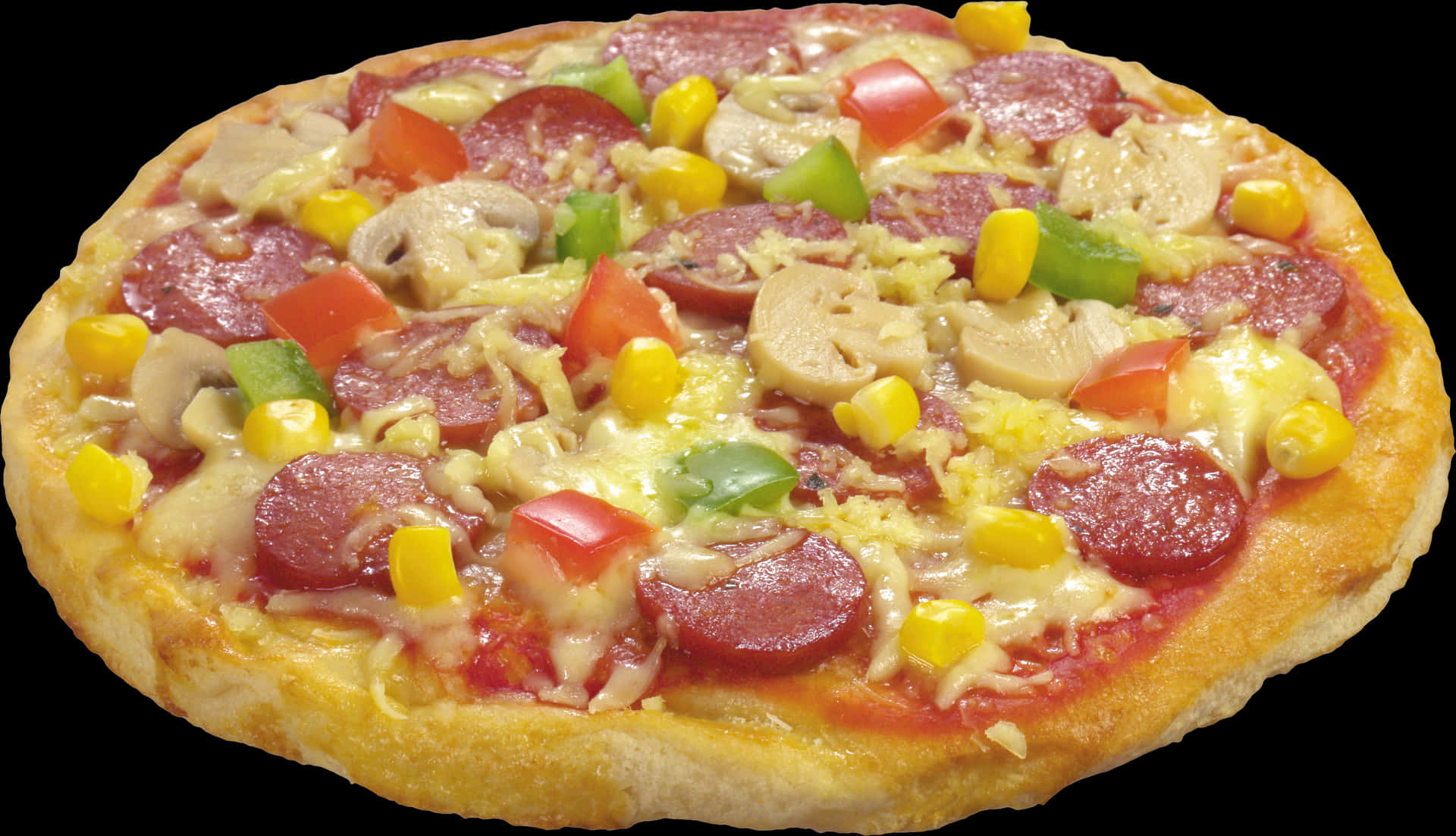 Supreme Pizza Delicious Toppings.jpg PNG Image