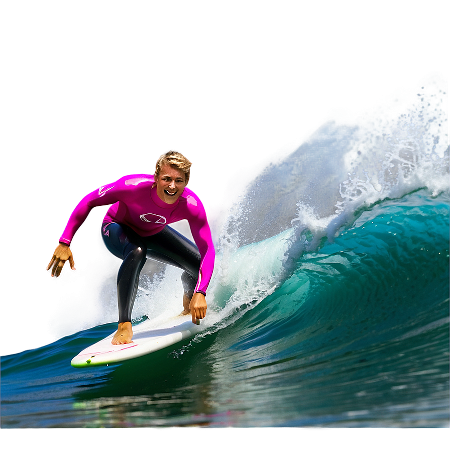 Surfer Catching Wave Png 06212024 PNG Image