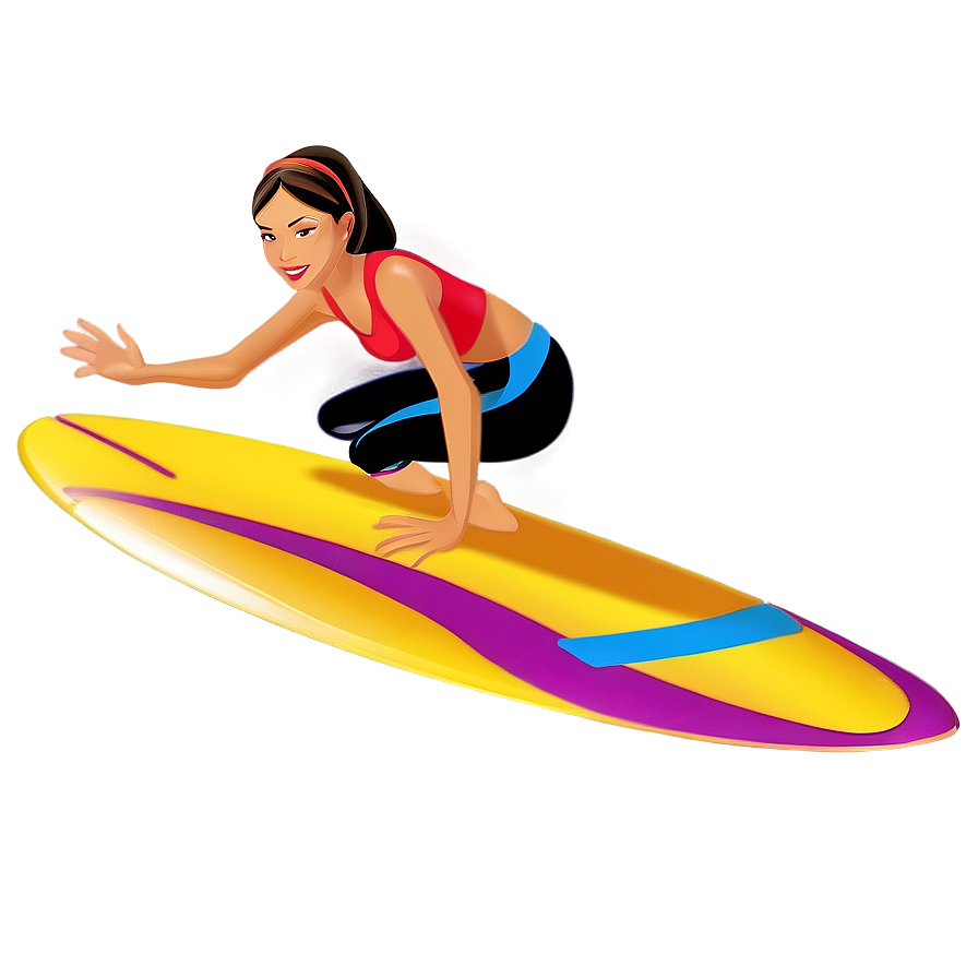 Surfer Girl Cartoon Png 92 PNG Image