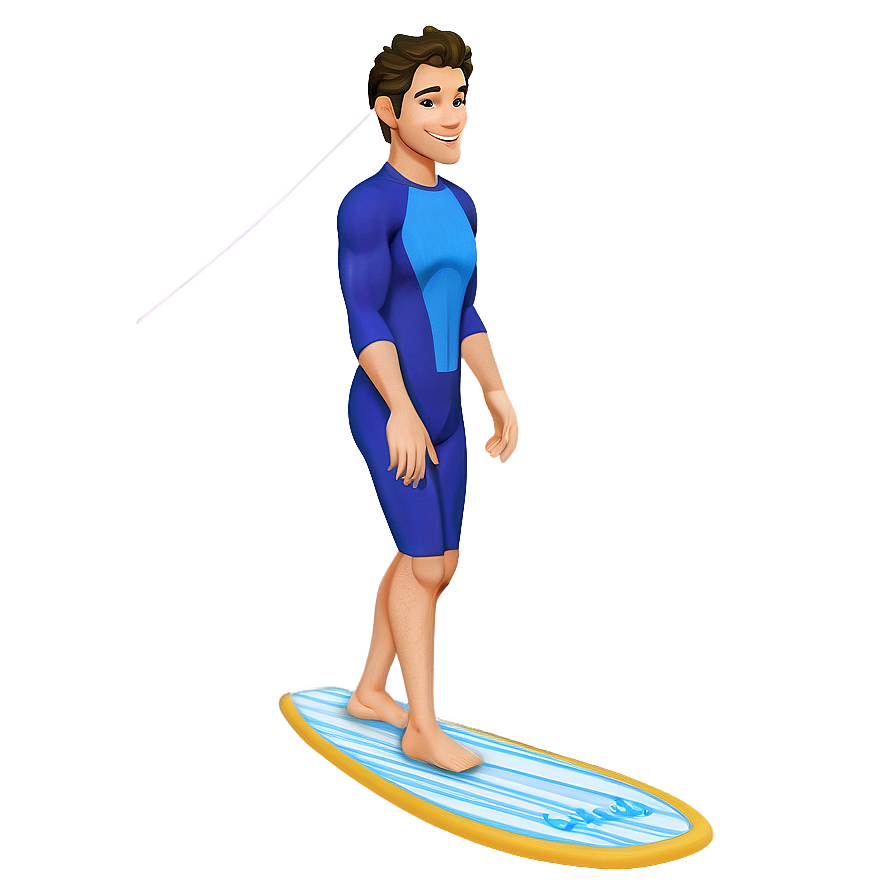 Surfing Blue Emoji Png 05252024 PNG Image