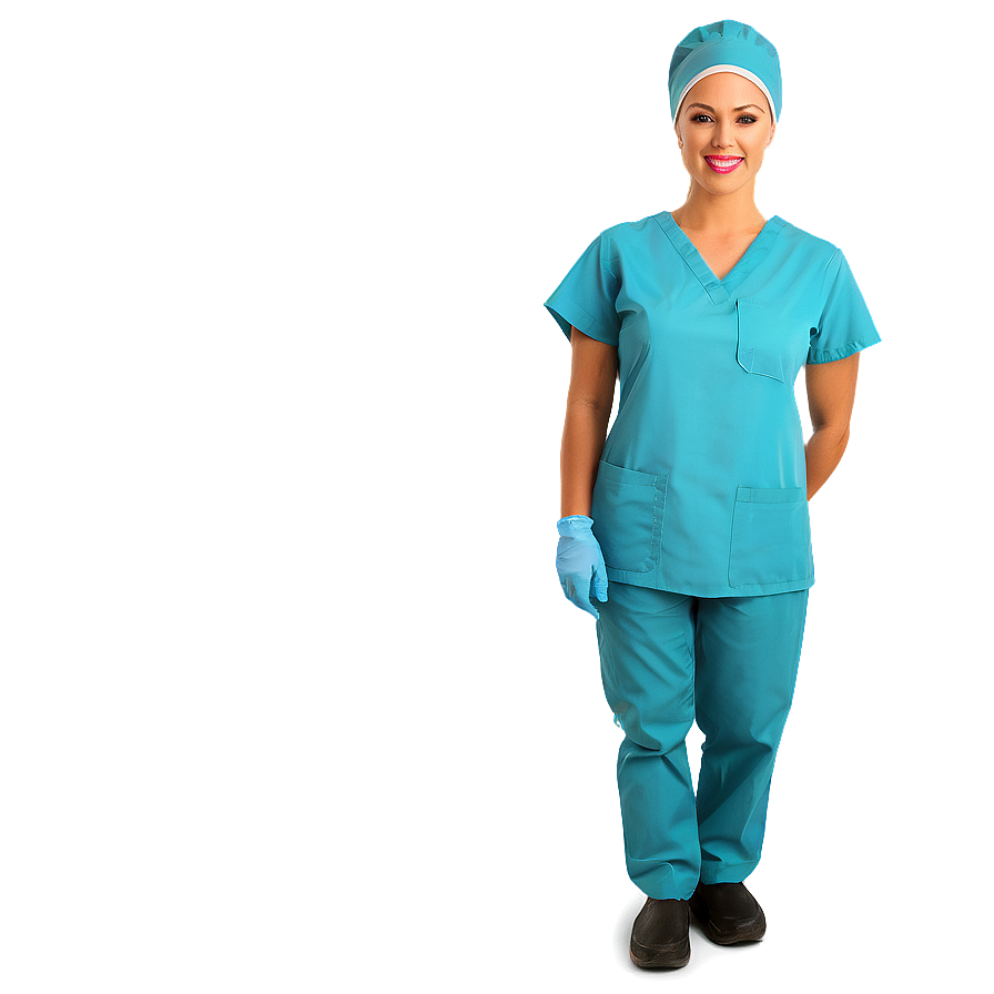 Surgical Nurse In Scrubs Png 61 PNG Image