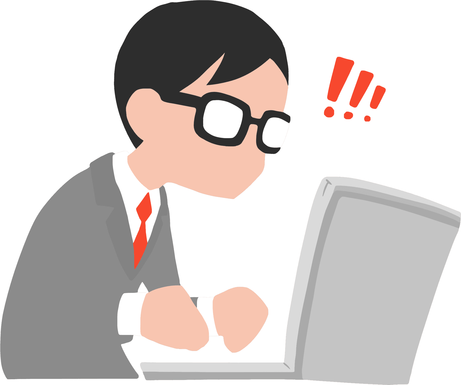 Surprised Businessman Clipart PNG Image