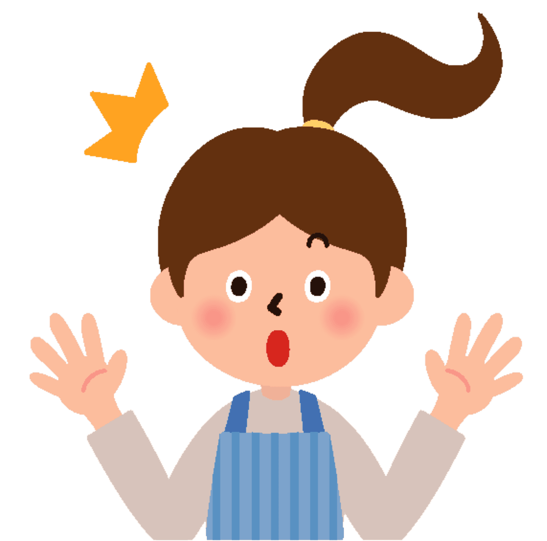 Surprised Child Cartoon PNG Image