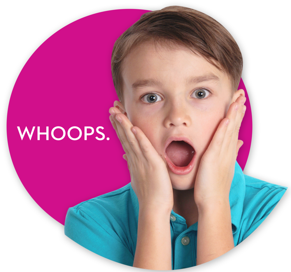 Surprised Child Whoops Expression PNG Image