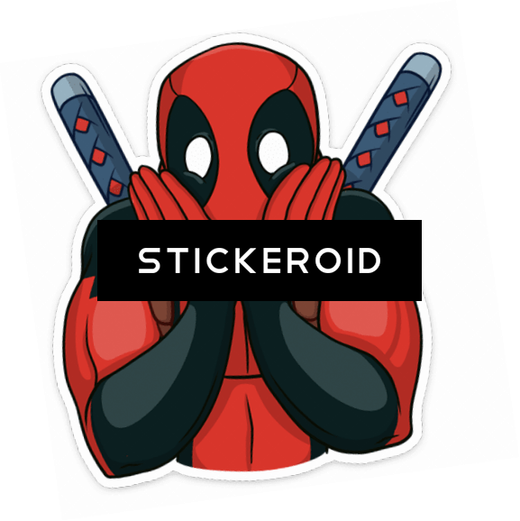 Surprised Comic Character Sticker PNG Image