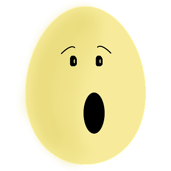 Surprised Egg Expression PNG Image