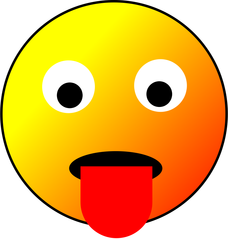 Surprised Emoji Sticking Out Tongue PNG Image