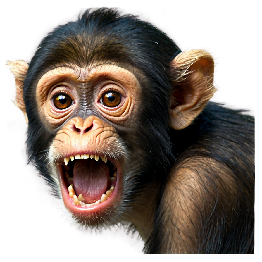 Surprised Monkey Face Expression Png Ele46 PNG Image