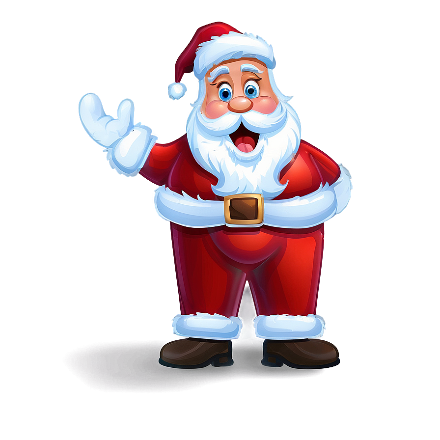 Surprised Santa Cartoon Png Htb16 PNG Image