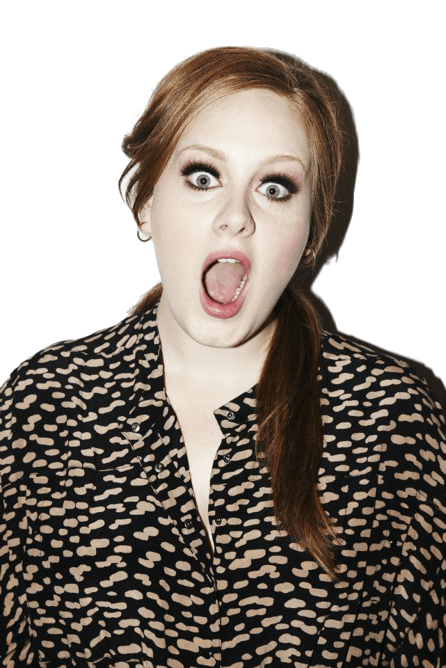 Surprised Woman Leopard Print Shirt PNG Image