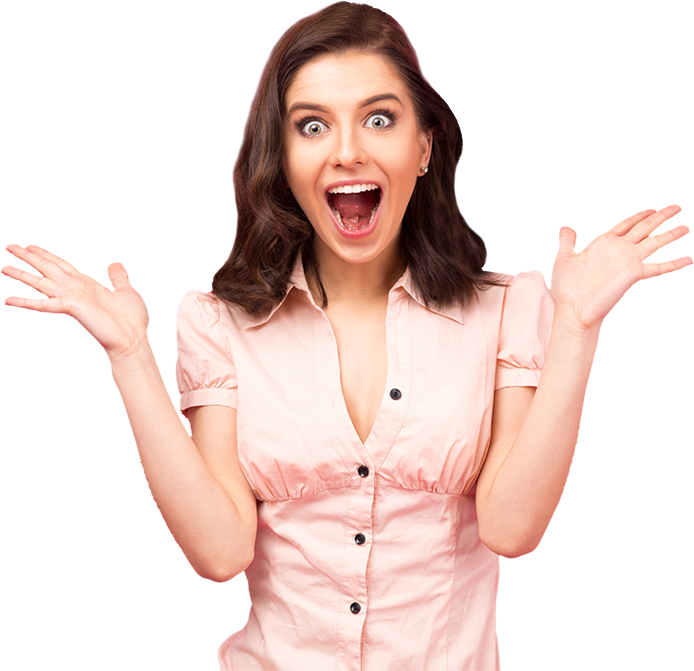 Surprised Woman Reaction.png PNG Image