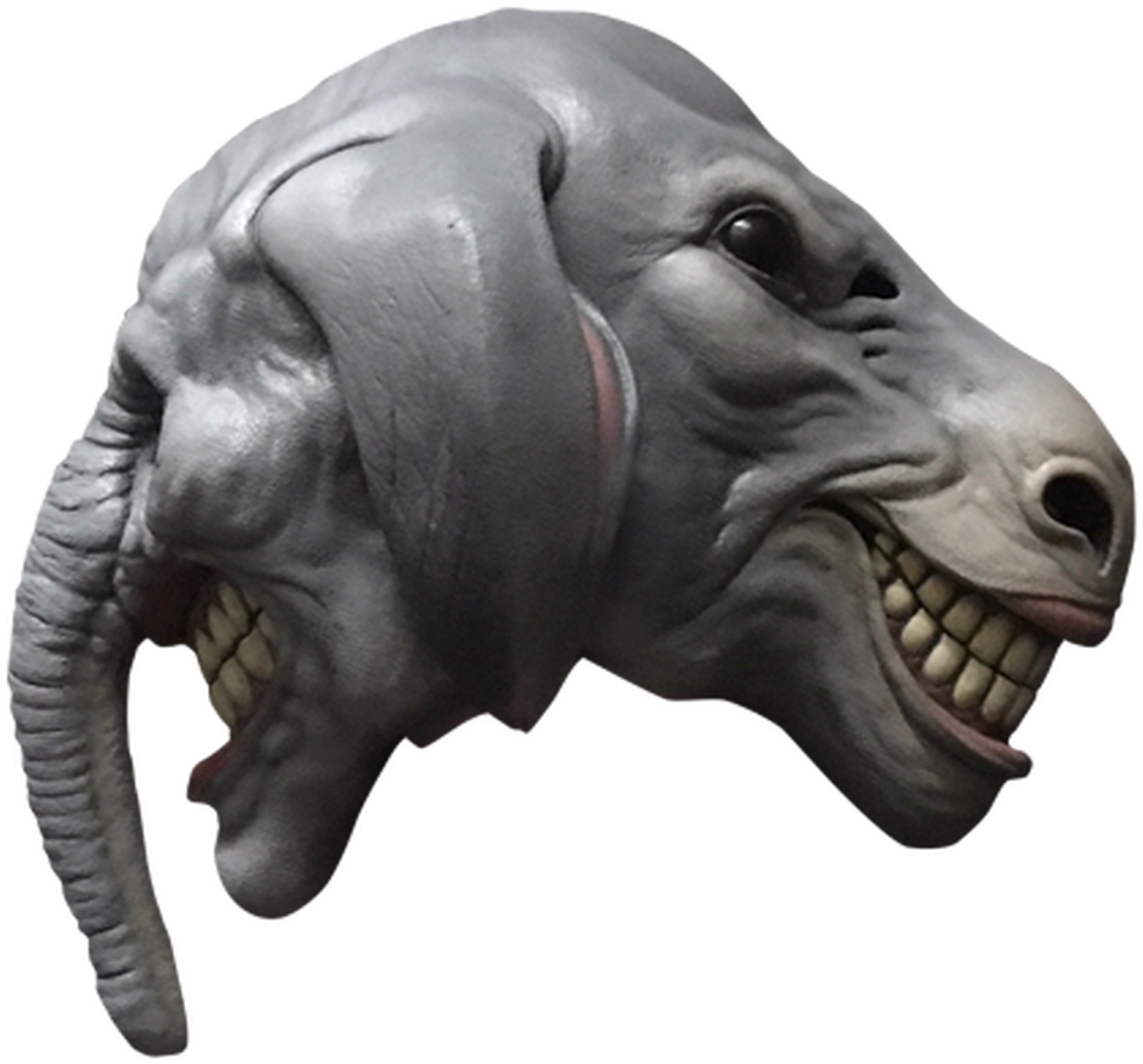 Surreal_ Elephant_ Skull_ Horror PNG Image